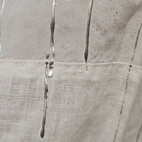 Daniela Dallavalle Elisa Cavaletti DANI Top Blouse Women Size L White Linen - Picture 9 of 16